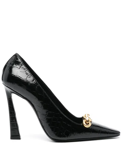 Pre-owned Saint Laurent 115mm Severine Pumps In Black