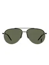 Saint Laurent 11/f M Classic Rimless Pilot-frame Sunglasses In Neutral