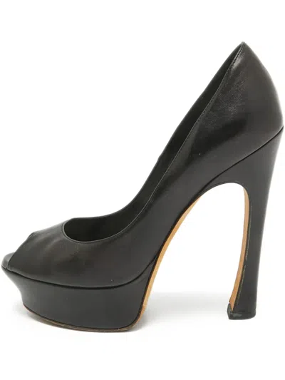 Pre-owned Saint Laurent 120mm Leather Heeled Pumps