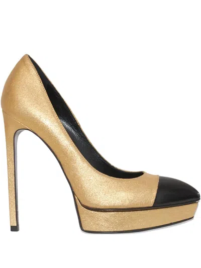 Pre-owned Saint Laurent 130mm Janis Pumps