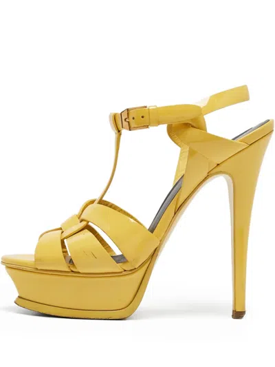 Pre-owned Saint Laurent 130mm Tribute Sandals