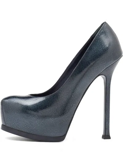 Pre-owned Saint Laurent 135mm Patent-leather Pumps
