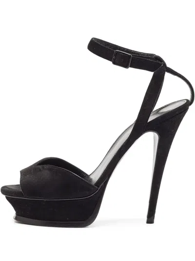 Pre-owned Saint Laurent 135mm Suede Sandals