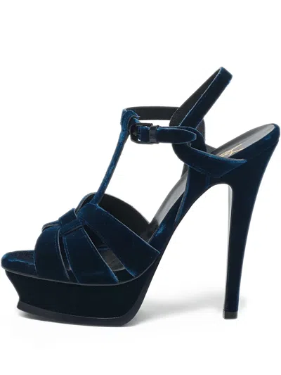 Pre-owned Saint Laurent 135mm Tribute Sandals