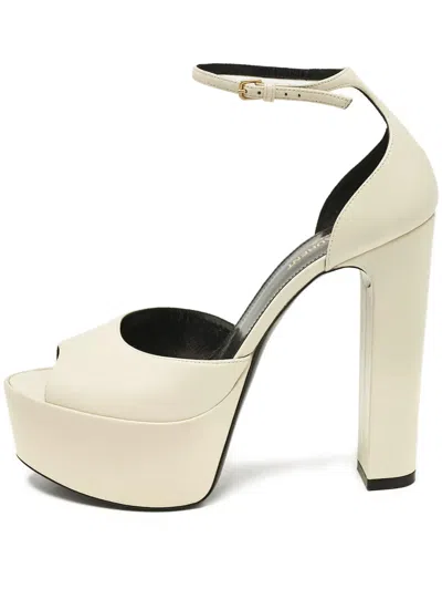 Pre-owned Saint Laurent 140mm Jodie Platform Sandals