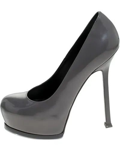 Pre-owned Saint Laurent 140mm Leather Heeled Pumps