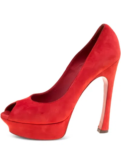 Pre-owned Saint Laurent 145mm Platform Pumps