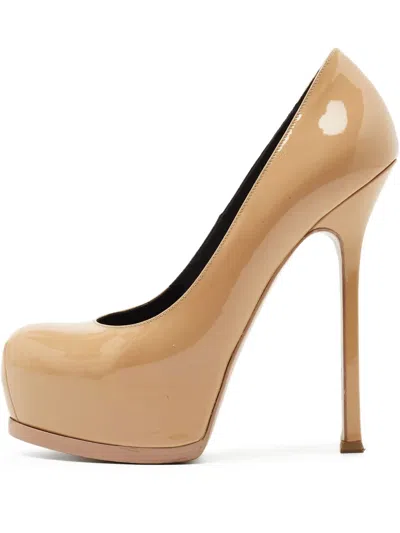 Pre-owned Saint Laurent 145mm Platform Stiletto Pumps