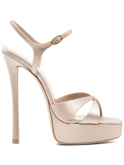 Saint Laurent Arancha Sandal In Partridge Pink