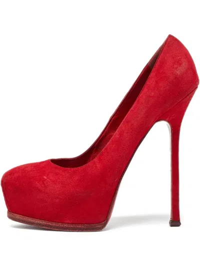 Pre-owned Saint Laurent 145mm Suede Pumps
