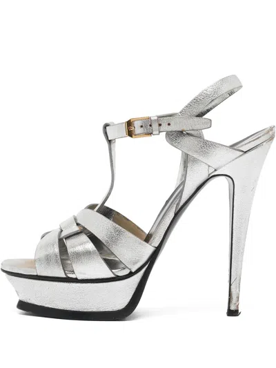 Pre-owned Saint Laurent 145mm Tribute Sandals