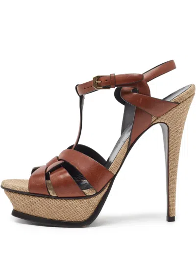 Pre-owned Saint Laurent 150mm Leather Sandals