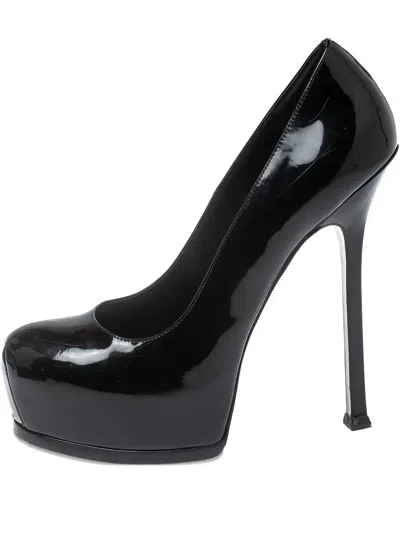 Pre-owned Saint Laurent 150mm Tribtoo Patent-leather Platform Pumps