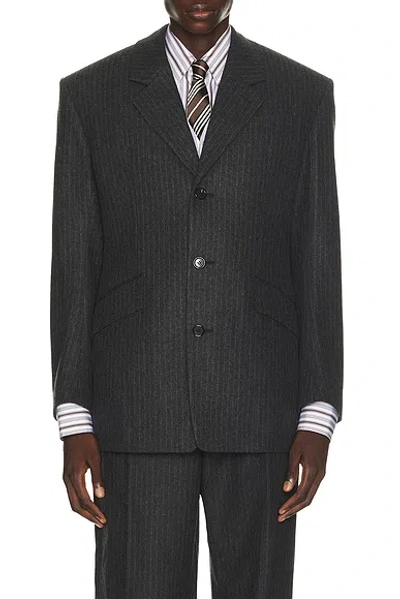 Saint Laurent 1940s Fit Single Breasted Jacket In Multi