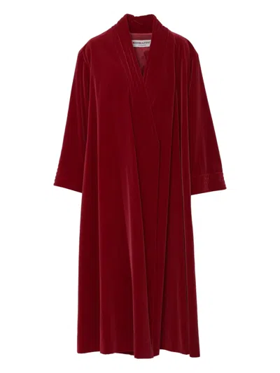Pre-owned Saint Laurent 1970's Velvet Long Coat