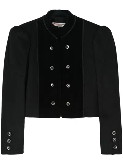 Pre-owned Saint Laurent 1970s Cropped Jacket In Black