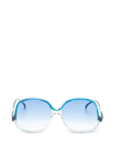 Pre-owned Saint Laurent 1970s Square-frame Sunglasses In Blue