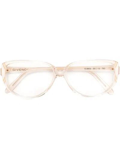 Pre-owned Saint Laurent 1980's Cat Eye Glasses In White