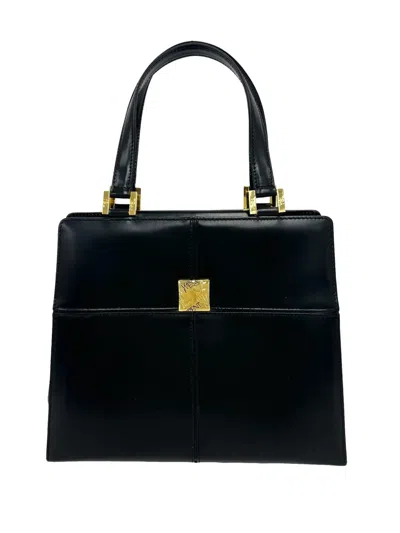Pre-owned Saint Laurent 1980-1990 Leather Handbag In Black