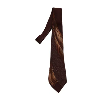 Pre-owned Saint Laurent 1980s Yves  Paisley Psychedelic Art Tie In Multi