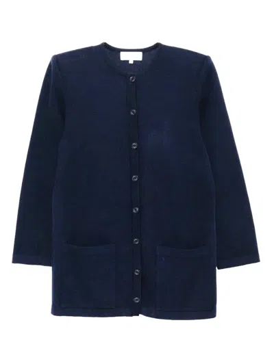 Pre-owned Saint Laurent 1990-2000s Button-up Cardigan In Blue