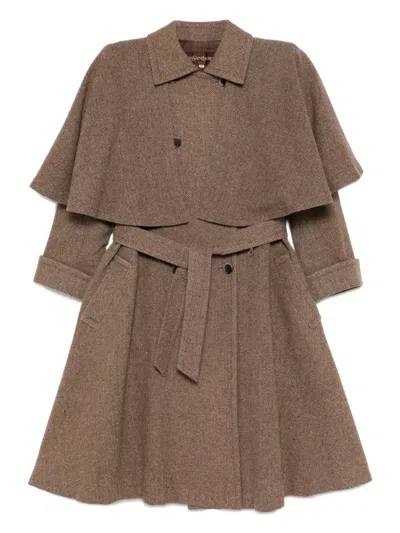 Pre-owned Saint Laurent 1990-2000s Coat In Brown