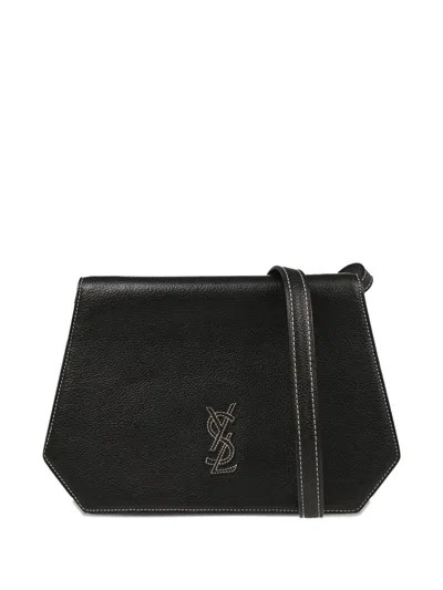 Pre-owned Saint Laurent 1990-2000s Leather Shoulder Bag In Black