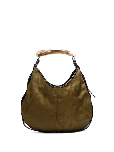 Pre-owned Saint Laurent 1990-2000s Mombasa Tote Bag In Green