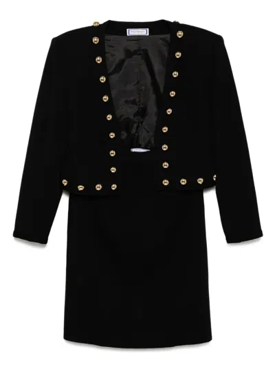 Pre-owned Saint Laurent 1990-2000s Setup Suit Jacket Skirt In Black