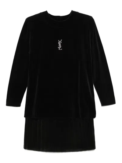 Pre-owned Saint Laurent 1990-2000s Velour Ensemble