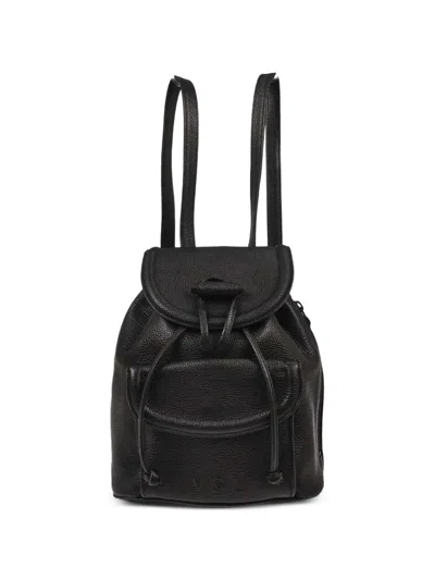 Pre-owned Saint Laurent 1990-2000s Leather Backpack In Black