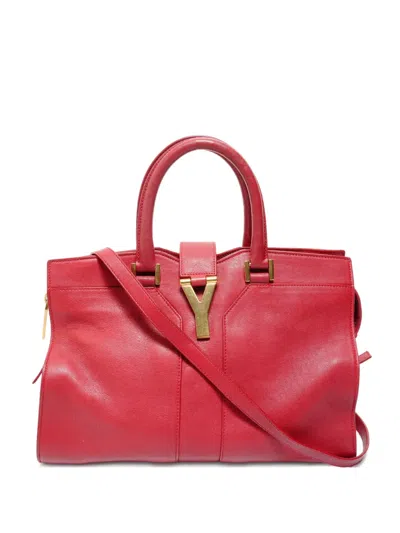 Pre-owned Saint Laurent 1990-2010s Cabas Chyc Handbag In Red