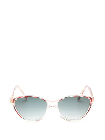 Pre-owned Saint Laurent 1990s Arion Cat-eye Sunglasses In Neutrals