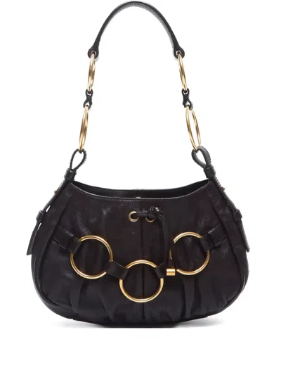 Pre-owned Saint Laurent 1990s Ring-detailed Shoulder Bag
