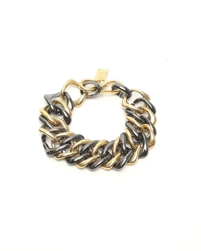 Saint Laurent 2 Colors Chain Bracelet In Multi