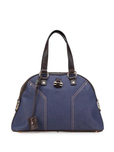 Pre-owned Saint Laurent 2000-2012 Large Denim Muse Handbag