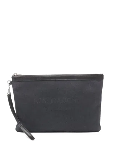 Pre-owned Saint Laurent 2000 Canvas Clutch Bag