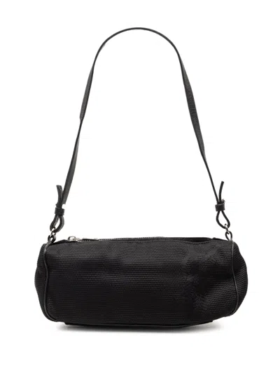 Pre-owned Saint Laurent 2000-2012 Nylon Logo Shoulder Bag In Black