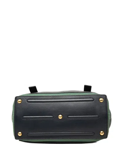 Pre-owned Saint Laurent 2000-2015 Small Leather Muse Two Satchel In Black