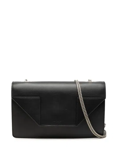 Pre-owned Saint Laurent 2000-2026 Small Leather Betty Crossbody Bag In Black