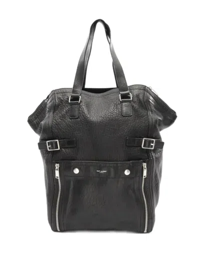 Pre-owned Saint Laurent 2000s Downtown Leather Tote Bag