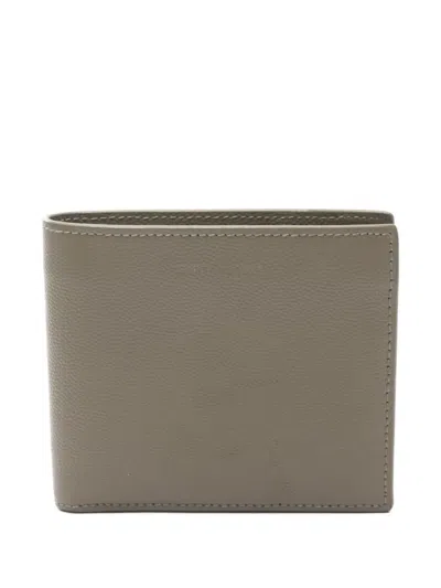 Pre-owned Saint Laurent 2000s East West Leather Wallet In Neutral