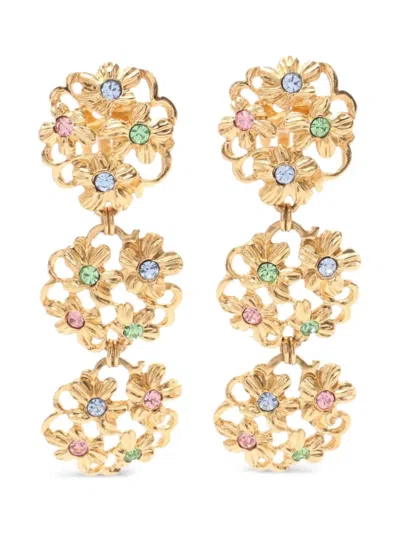 Pre-owned Saint Laurent 2000s Floral Earrings