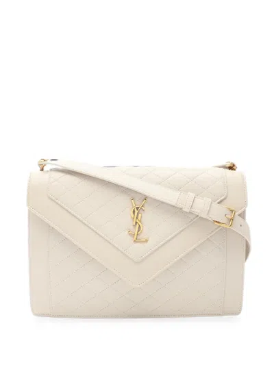 Pre-owned Saint Laurent 2000s Gabby Shoulder Bag In Neutral