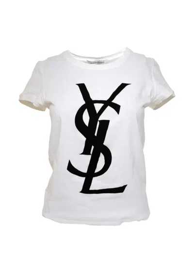 Pre-owned Saint Laurent 2000s Logo-detail T-shirt In White