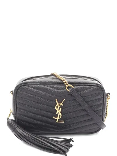 Pre-owned Saint Laurent 2000s Mini Lou Roux Shoulder Bag In Black