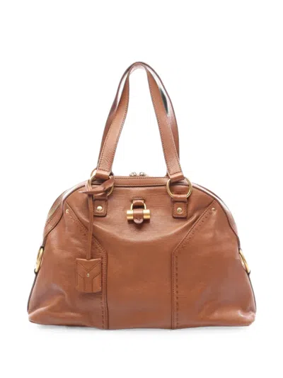 Pre-owned Saint Laurent 2000s Muse Tote Bag In Brown