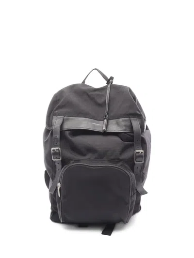 Pre-owned Saint Laurent 2000s Rucksack Backpack In Black