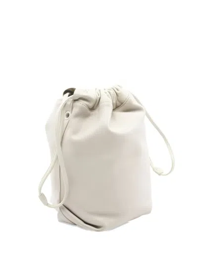 Pre-owned Saint Laurent 2000s Small Teddy Leather Shoulder Bag In Neutral