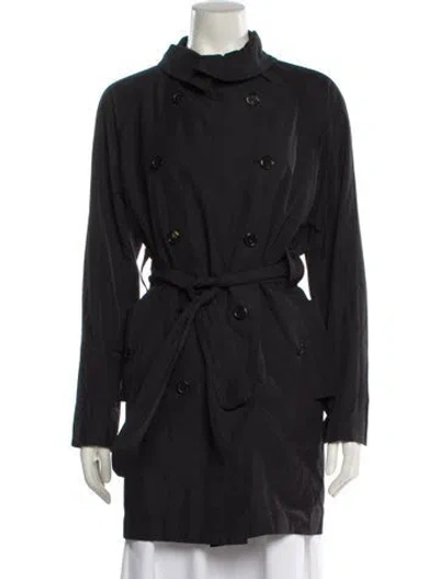 Pre-owned Saint Laurent 2007 Trench Coat In Black